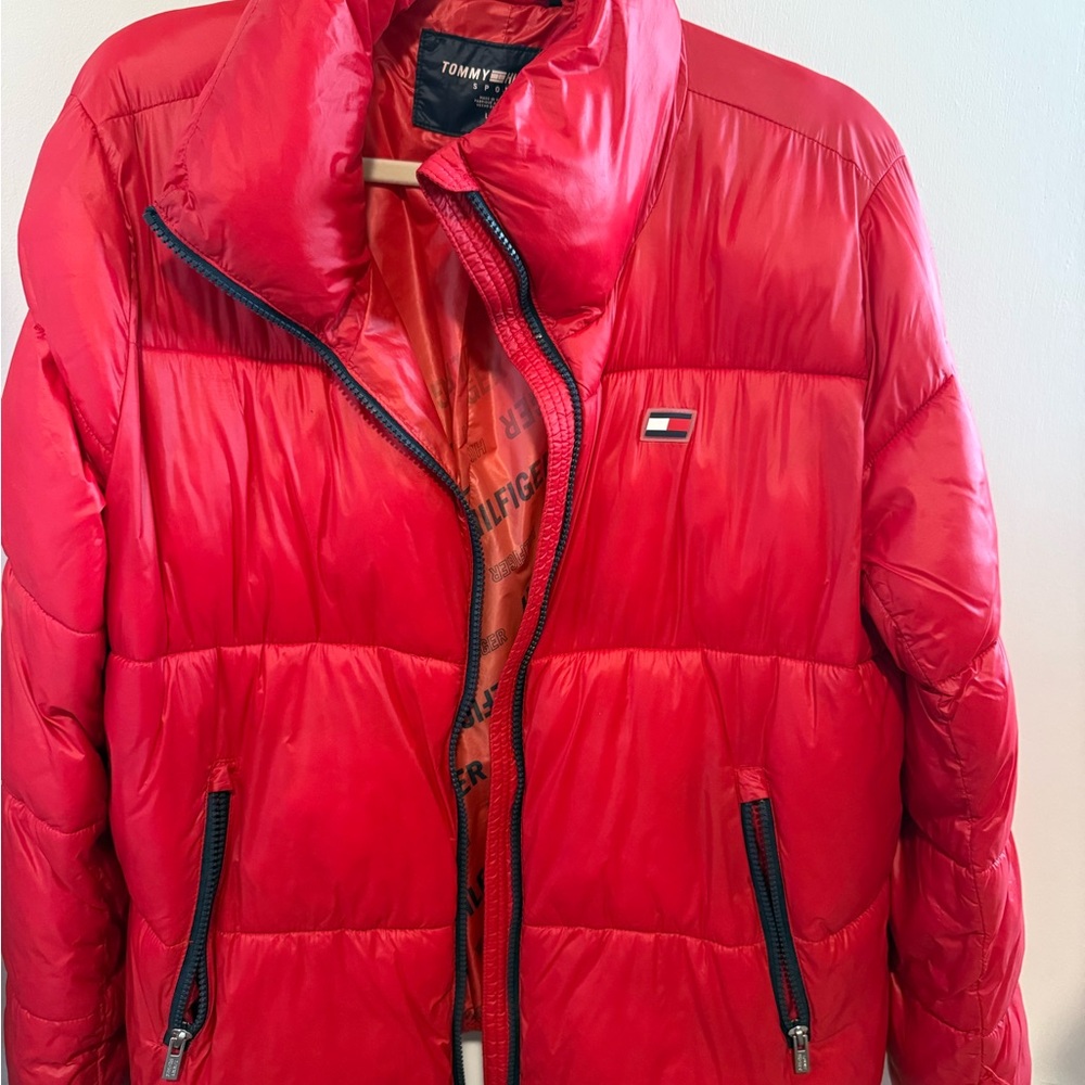 Tommy Hilfiger Vibrant Red Quilted Jacket